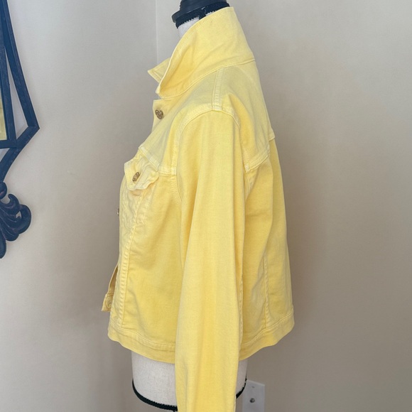 Michael Kors Sunny Yellow Jean Jacket - Picture 3 of 4